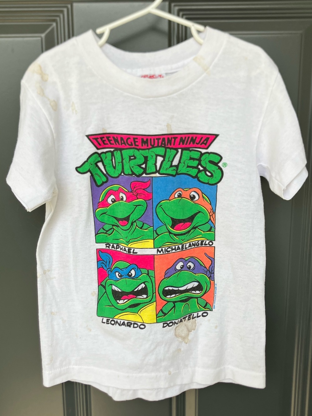 TMNT 1990 Kids Vintage Mirage Faded Distressed Promo Shirt Youth M Turtles